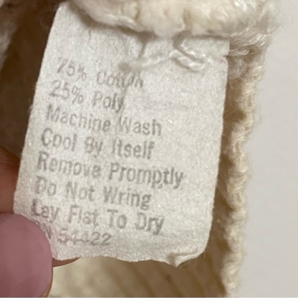 Kennith Too! Vintage Short Sleeve Knit Crochet Sweater Top Ivory Made USA Fall - Picture 6 of 7